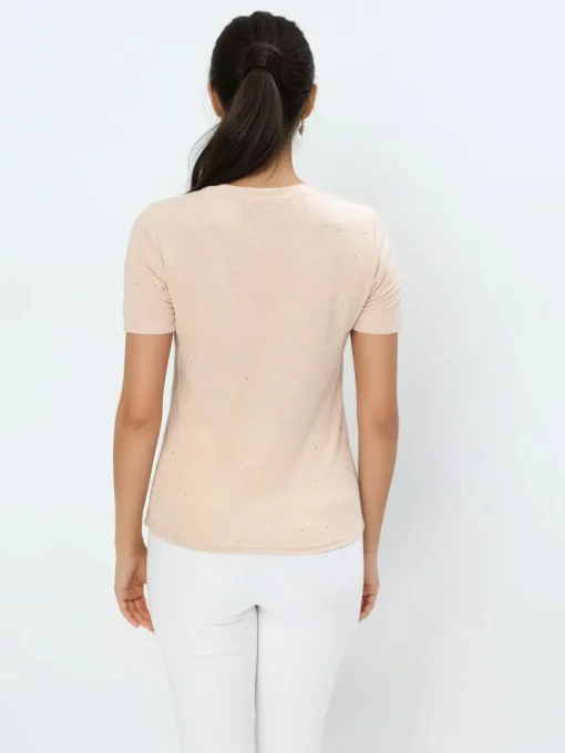 T-shirts, Tops>MOHITO T-Shirt mit kurzen  Ärmeln Beige