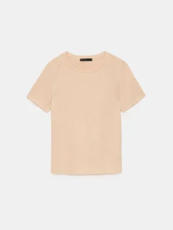 T-shirts, Tops></noscript>MOHITO T-Shirt mit kurzen  Ärmeln Beige