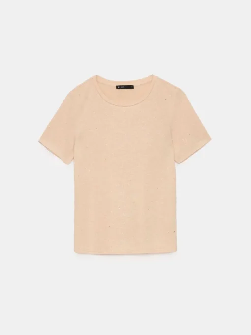 T-shirts, Tops>MOHITO T-Shirt mit kurzen  Ärmeln Beige
