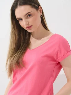 T-shirts, Tops></noscript>MOHITO T-Shirt mit kurzen  Ärmeln Pink