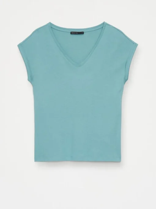 T-shirts, Tops>MOHITO T-Shirt mit kurzen  Ärmeln Türkis