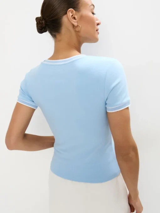 T-shirts, Tops>MOHITO T-Shirt mit kurzen  Ärmeln Blau