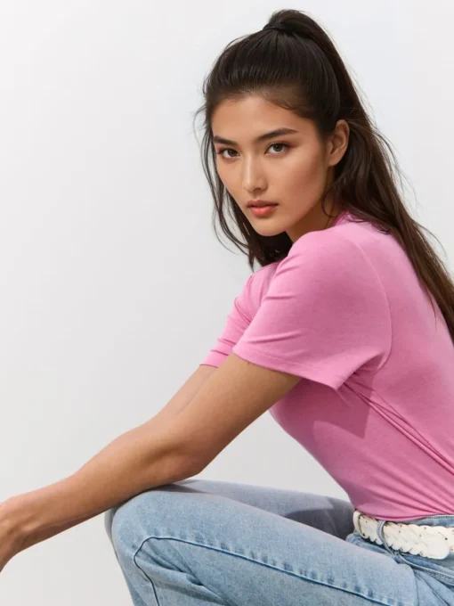 T-shirts, Tops>MOHITO T-Shirt mit kurzen  Ärmeln Pastellrosa