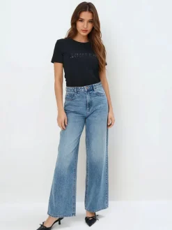 T-shirts, Tops>MOHITO T-Shirt mit Pailletten Schwarz