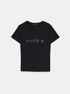 T-shirts, Tops></noscript>MOHITO T-Shirt mit Pailletten Schwarz