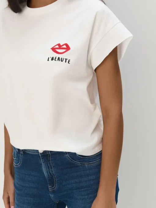 T-shirts, Tops>MOHITO T-Shirt mit Print Weiu00df