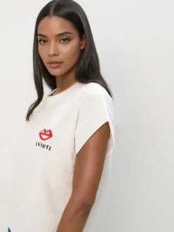 T-shirts, Tops></noscript>MOHITO T-Shirt mit Print Weiu00df