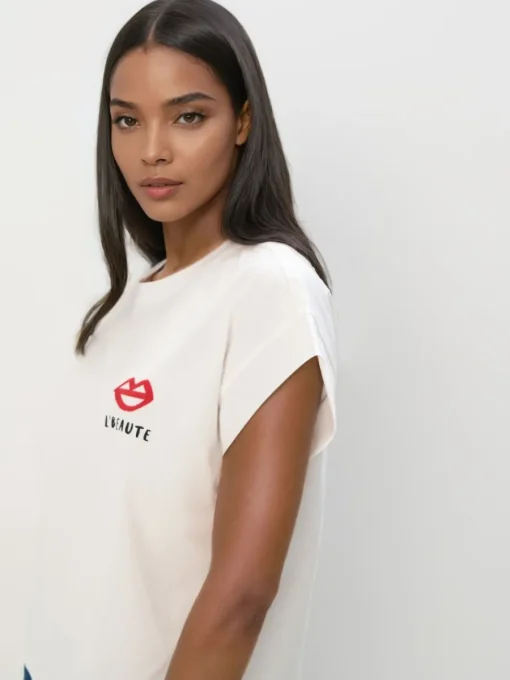 T-shirts, Tops>MOHITO T-Shirt mit Print Weiu00df