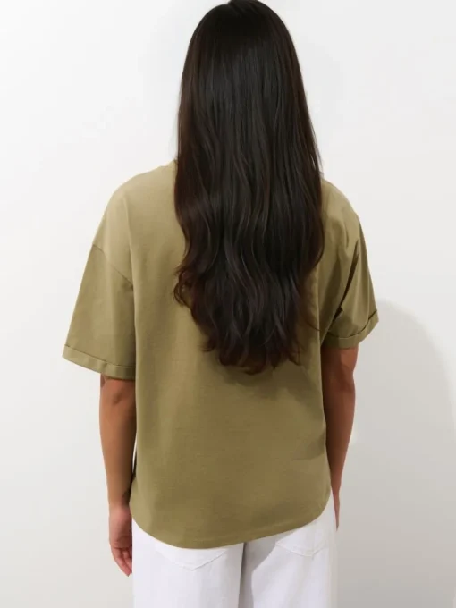 T-shirts, Tops>MOHITO T-Shirt mit Print Olivgrün