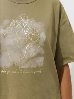 T-shirts, Tops></noscript>MOHITO T-Shirt mit Print Olivgrün