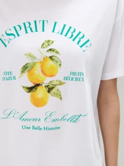 T-shirts, Tops>MOHITO T-Shirt mit Print Weiu00df