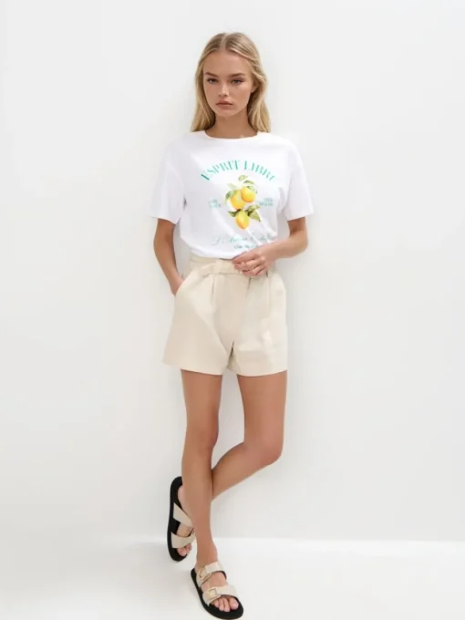 T-shirts, Tops>MOHITO T-Shirt mit Print Weiu00df