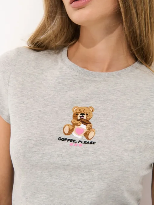 T-shirts, Tops>MOHITO T-Shirt mit Print Grau