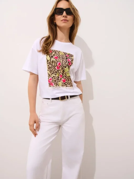 T-shirts, Tops>MOHITO T-Shirt mit Print Weiu00df
