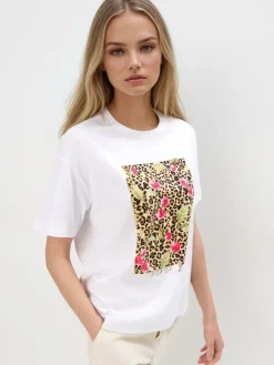 T-shirts, Tops>MOHITO T-Shirt mit Print Weiu00df