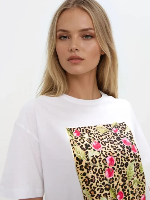 T-shirts, Tops>MOHITO T-Shirt mit Print Weiu00df