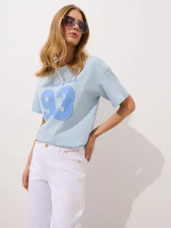 T-shirts, Tops>MOHITO T-Shirt mit Print Blau