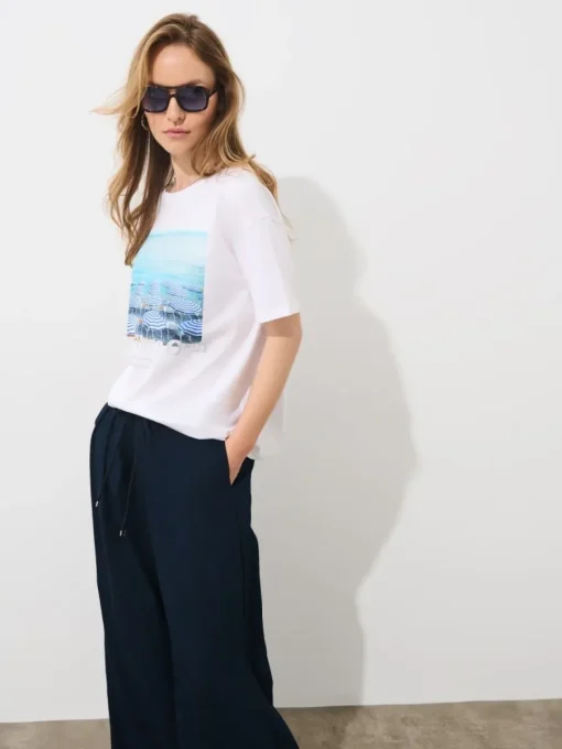 T-shirts, Tops>MOHITO T-Shirt mit Print Weiu00df