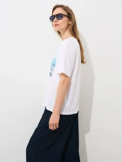 T-shirts, Tops></noscript>MOHITO T-Shirt mit Print Weiu00df