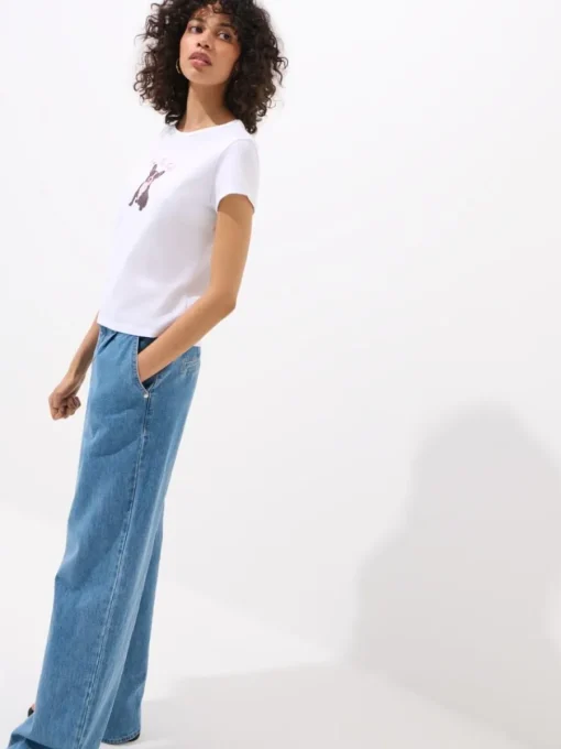 T-shirts, Tops>MOHITO T-Shirt mit Print Weiu00df