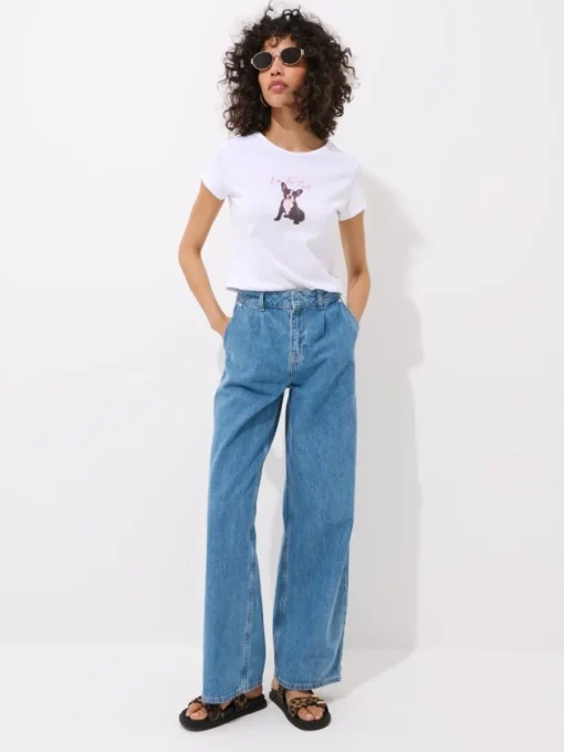 T-shirts, Tops>MOHITO T-Shirt mit Print Weiu00df