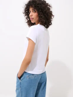 T-shirts, Tops></noscript>MOHITO T-Shirt mit Print Weiu00df