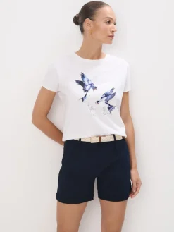 T-shirts, Tops>MOHITO T-Shirt mit Print Creme