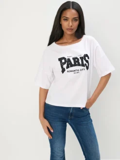 T-shirts, Tops>MOHITO T-Shirt mit Print Weiu00df
