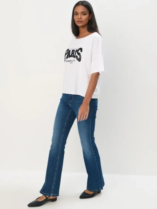 T-shirts, Tops>MOHITO T-Shirt mit Print Weiu00df