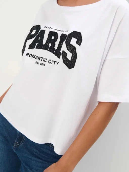 T-shirts, Tops>MOHITO T-Shirt mit Print Weiu00df