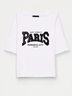 T-shirts, Tops></noscript>MOHITO T-Shirt mit Print Weiu00df