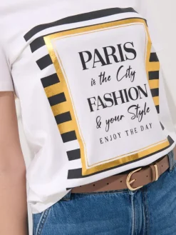T-shirts, Tops>MOHITO T-Shirt mit Print Weiu00df