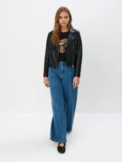 T-shirts, Tops>MOHITO T-Shirt mit Print Schwarz