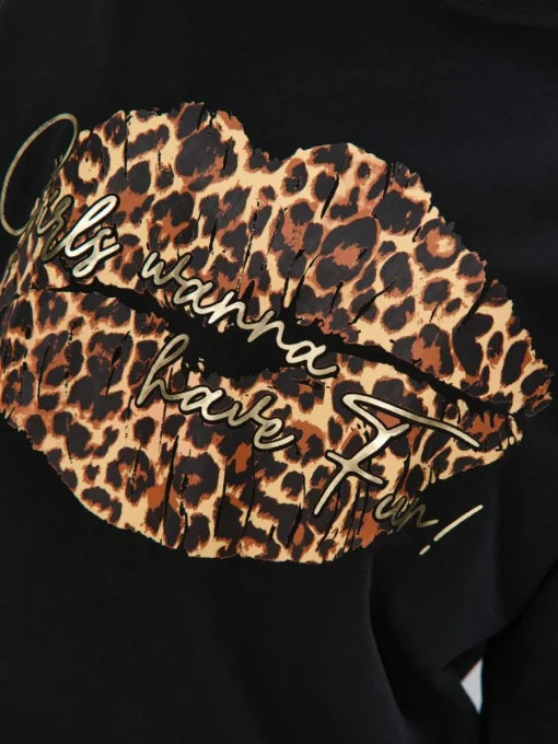T-shirts, Tops>MOHITO T-Shirt mit Print Schwarz