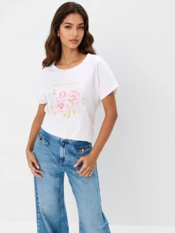 T-shirts, Tops>MOHITO T-Shirt mit Print Weiu00df