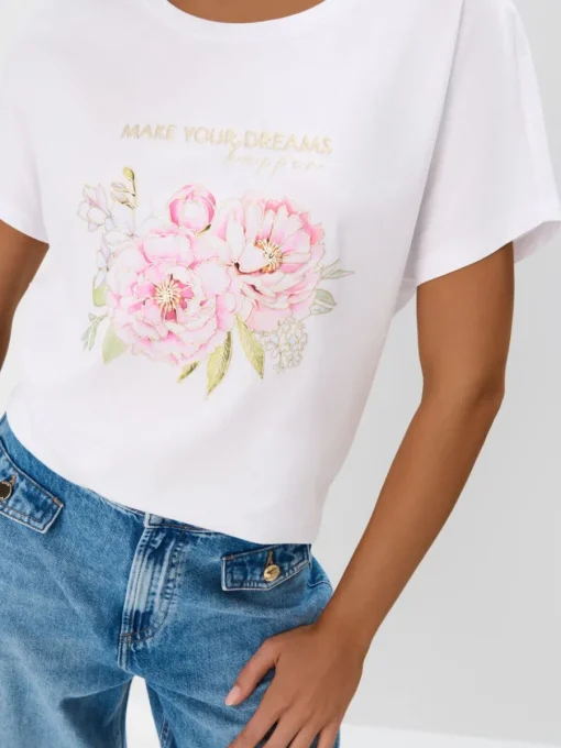 T-shirts, Tops>MOHITO T-Shirt mit Print Weiu00df