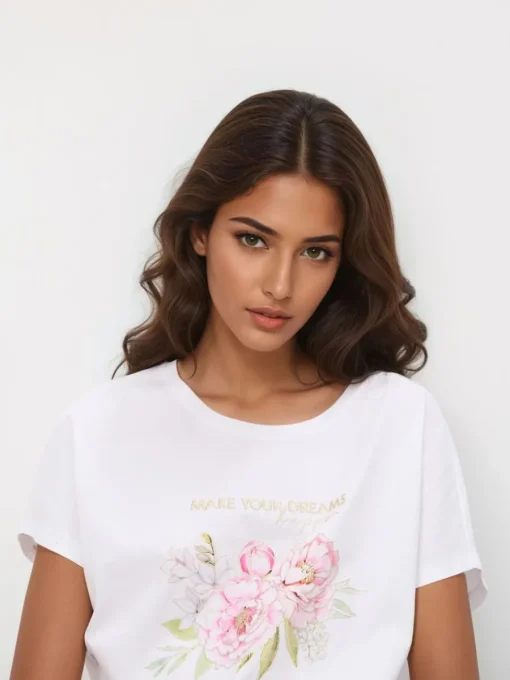 T-shirts, Tops>MOHITO T-Shirt mit Print Weiu00df