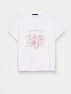 T-shirts, Tops></noscript>MOHITO T-Shirt mit Print Weiu00df