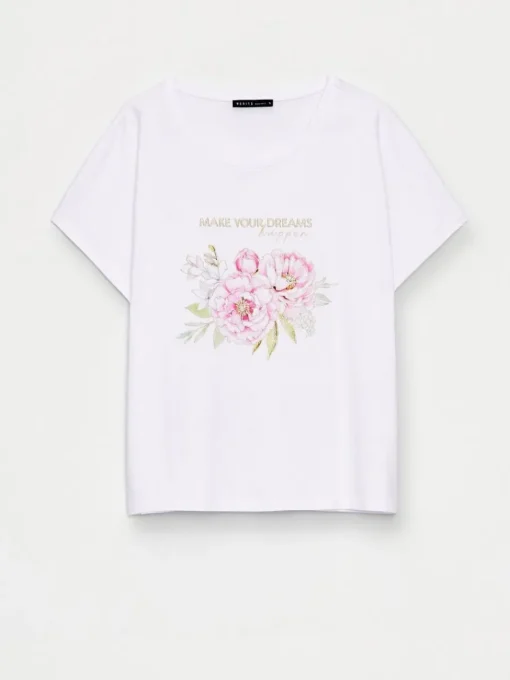 T-shirts, Tops>MOHITO T-Shirt mit Print Weiu00df