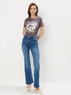 T-shirts, Tops>MOHITO T-Shirt mit Print Grau