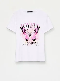T-shirts, Tops></noscript>MOHITO T-Shirt mit Print Weiu00df