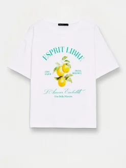 T-shirts, Tops>MOHITO T-Shirt mit Print Weiu00df
