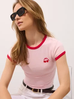 T-shirts, Tops>MOHITO T-Shirt mit Print Pastellrosa