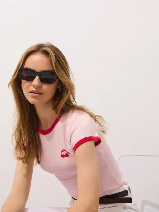 T-shirts, Tops>MOHITO T-Shirt mit Print Pastellrosa