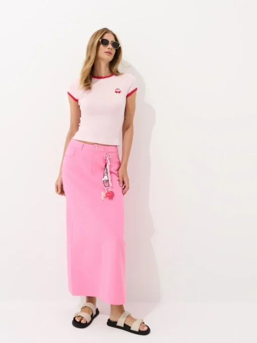 T-shirts, Tops>MOHITO T-Shirt mit Print Pastellrosa