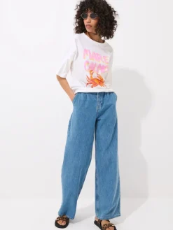 T-shirts, Tops>MOHITO T-Shirt mit Print Creme
