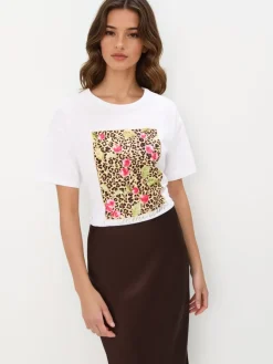 T-shirts, Tops>MOHITO T-Shirt mit Print Weiu00df