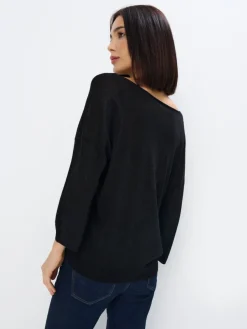 Pullover></noscript>MOHITO V-Ausschnitt Pullover Schwarz
