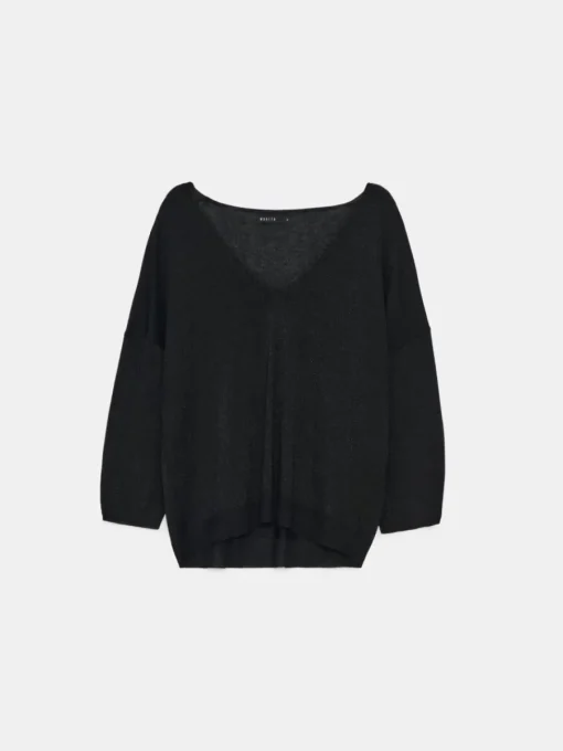 Pullover>MOHITO V-Ausschnitt Pullover Schwarz