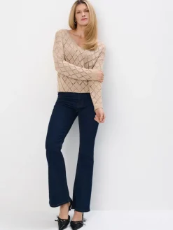 Pullover>MOHITO V-Ausschnitt Pullover sand